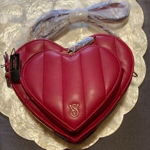 Victoria's Secret Heart Crossbody Bag - Pink